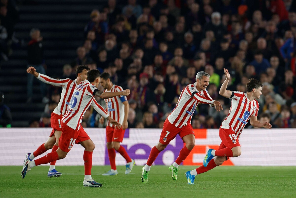 马德里竞技战胜巴塞罗那，在欧冠联赛中取得领先