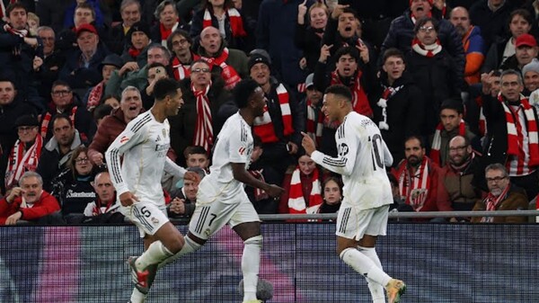 Real Madrid crushes Athletic and cuts gap to Barcelona