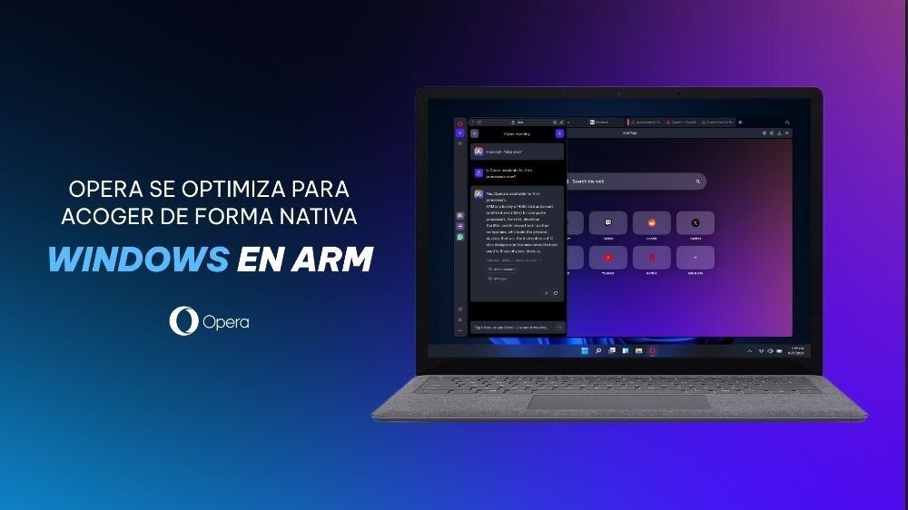 Браузер Opera One, оптимизированный для процессоров Arm, теперь доступен для компьютеров под управлением Windows