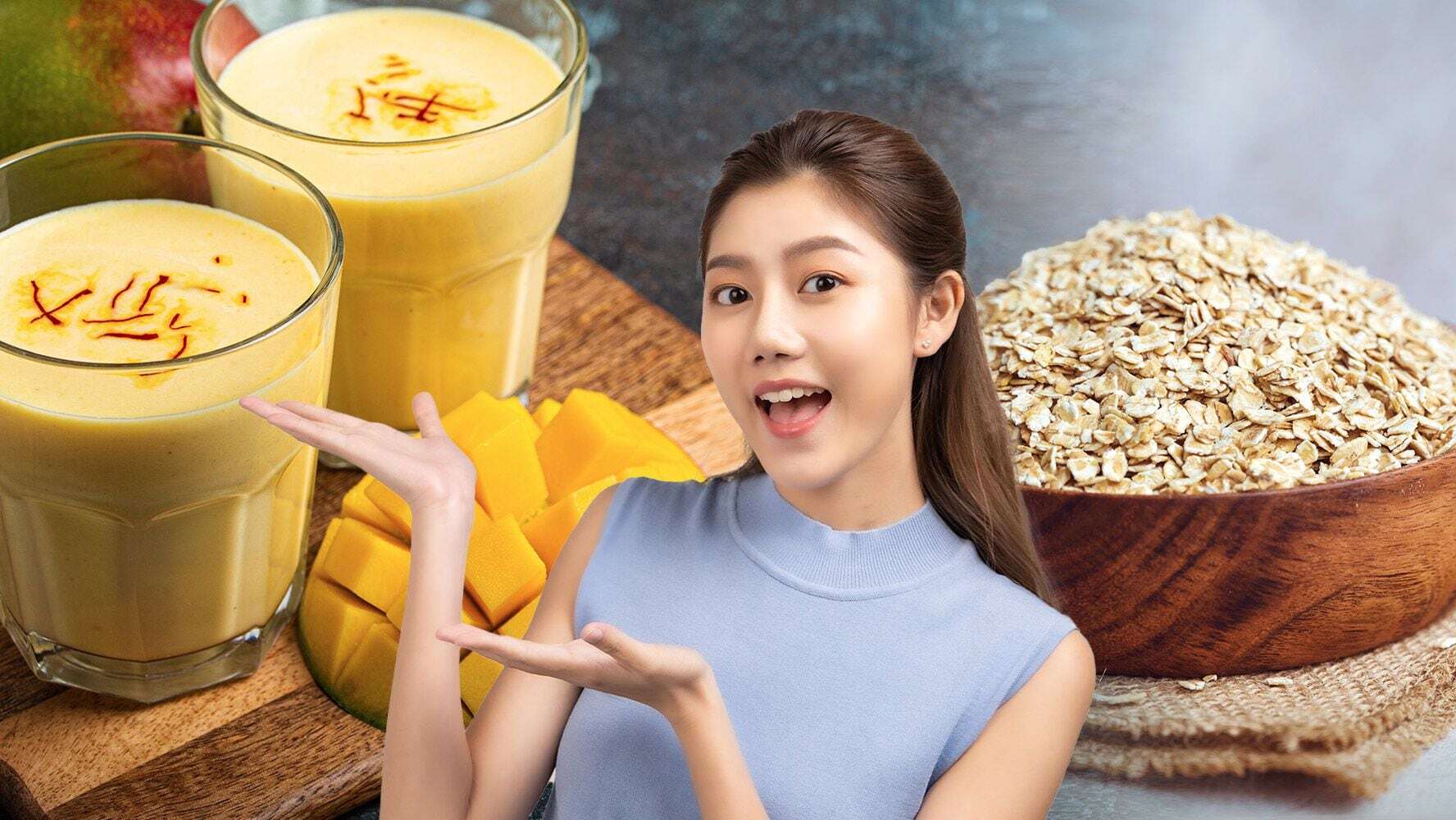 Nutritious Benefits of Oat and Mango Smoothie